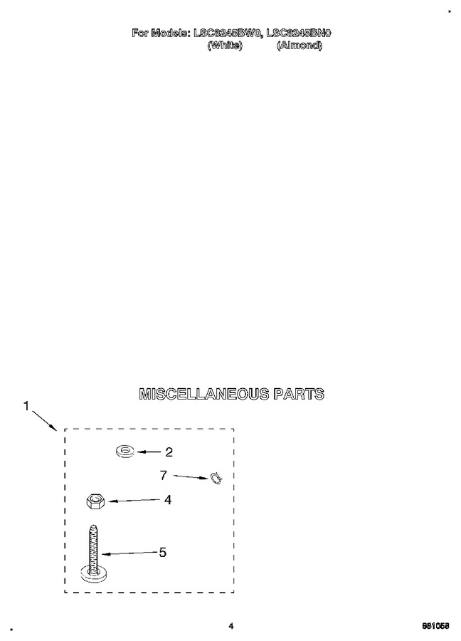 Diagram for LSC8245BW0