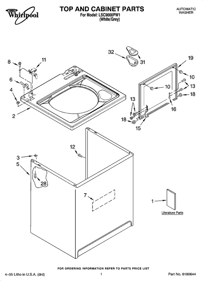 Diagram for LSC9000PW1