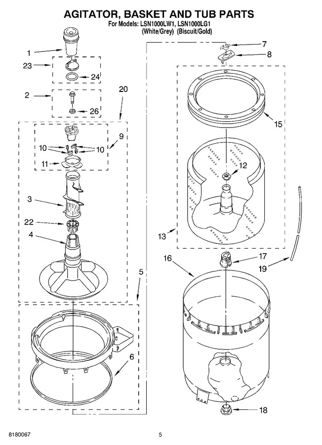 Diagram for LSN1000LW1
