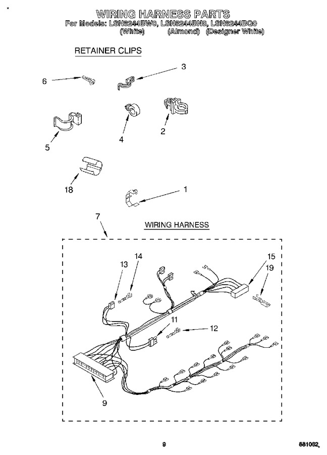 Diagram for LSN8244BW0