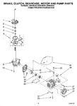 Diagram for 05 - Brake, Clutch, Gearcase, Motor And Pump Parts