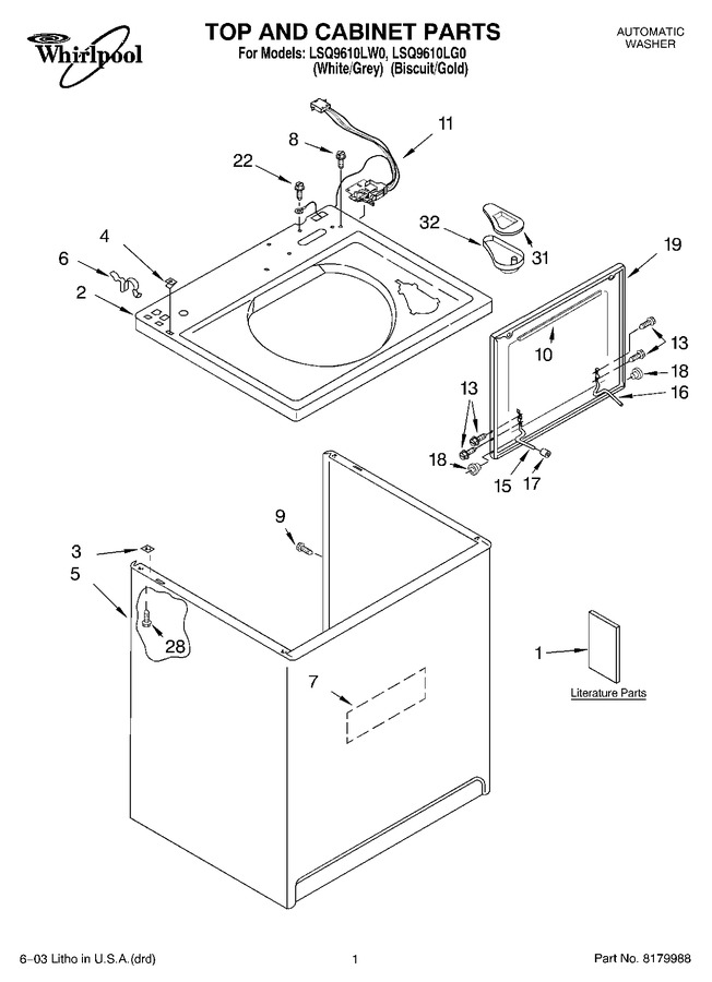 Diagram for LSQ9610LW0