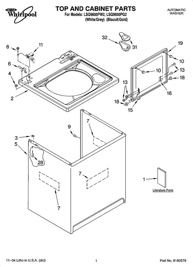 Diagram for LSQ9650PW2