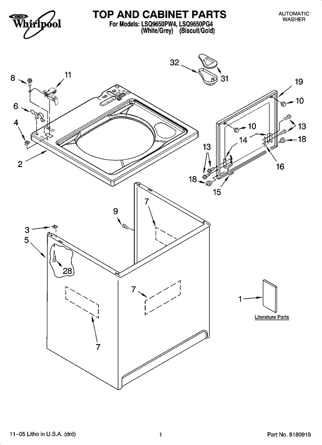 Diagram for LSQ9650PW4