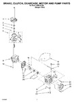 Diagram for 04 - Brake, Clutch, Gearcase, Motor And Pump Parts