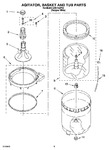 Diagram for 03 - Agitator, Basket And Tub Parts