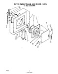 Diagram for 03 - Dryer Front Panel And Door