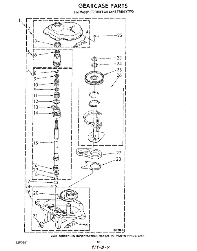 Diagram for LT7000XTW0