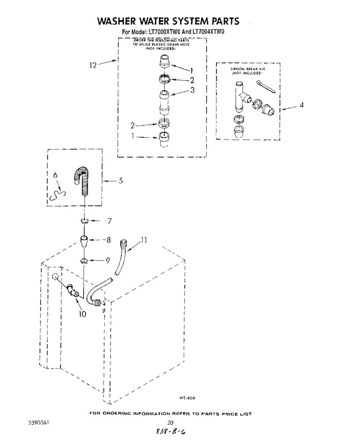 Diagram for LT7000XTW0