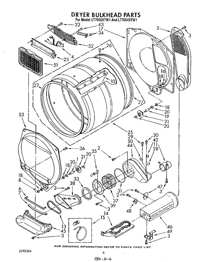 Diagram for LT7000XTW1