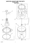 Diagram for 03 - Agitator, Basket And Tub Parts