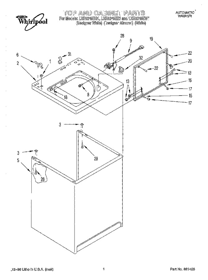 Diagram for LXR9245EZ1