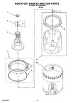 Diagram for 04 - Agitator, Basket And Tub Parts