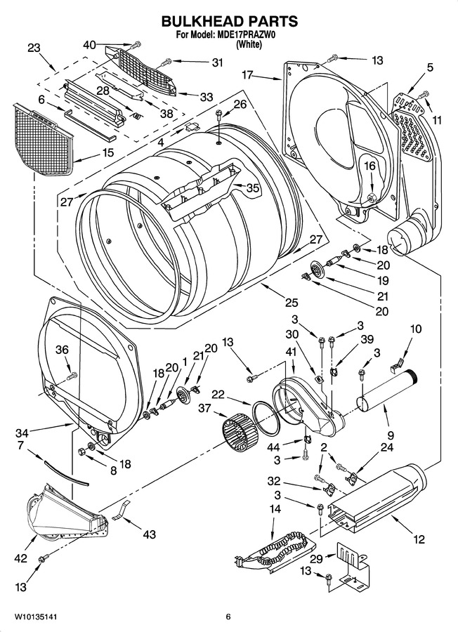Diagram for MDE17PRAZW0