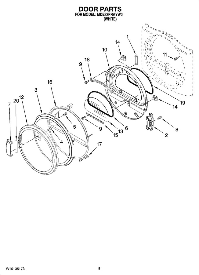 Diagram for MDE22PRAYW0