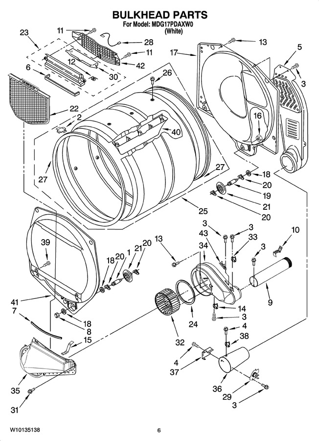 Diagram for MDG17PDAXW0