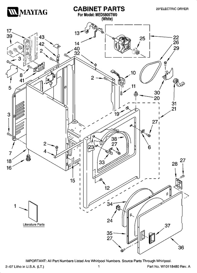 Diagram for MED5805TW0