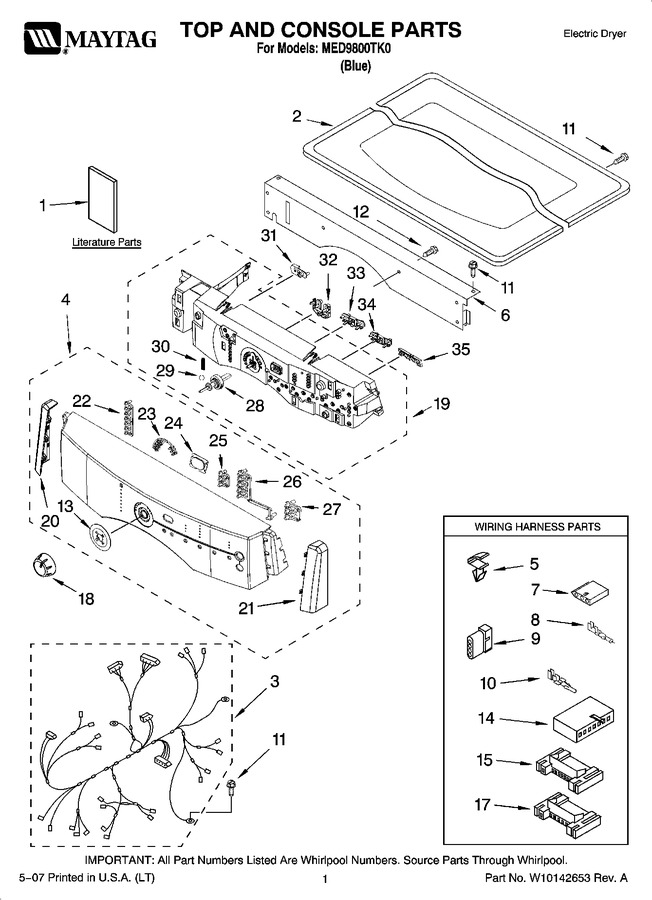 Diagram for MED9800TK0