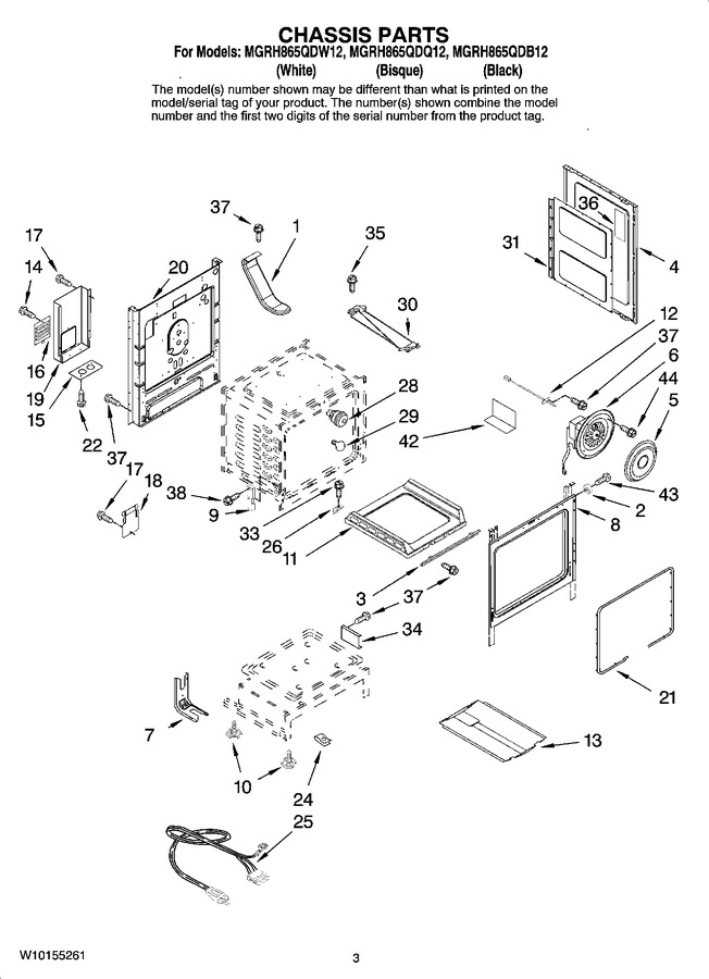 Diagram for MGRH865QDW12