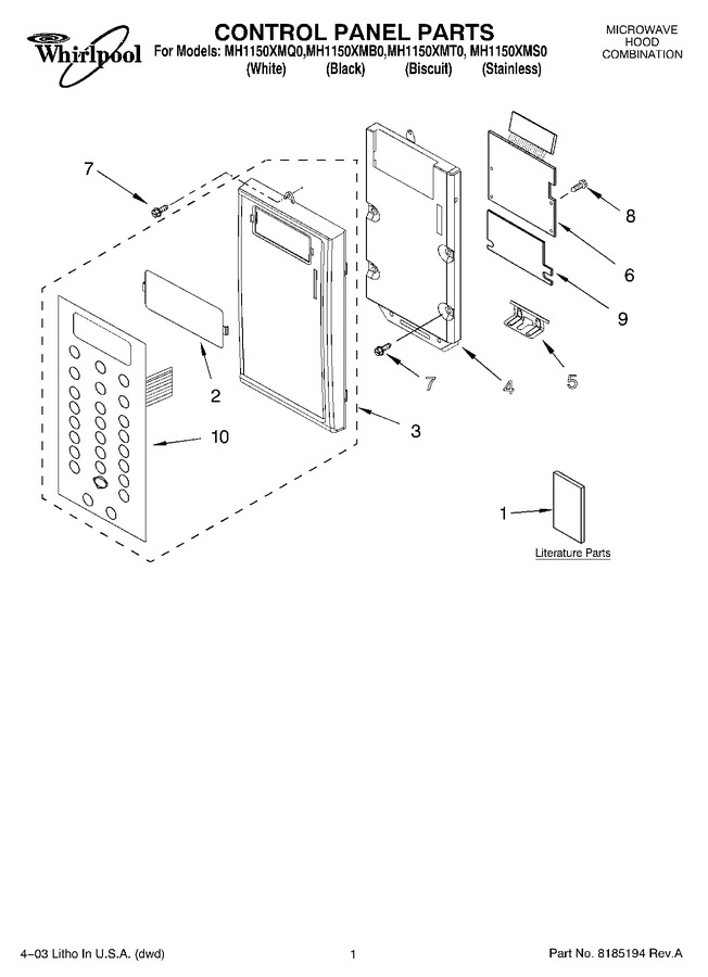 Diagram for MH1150XMQ0