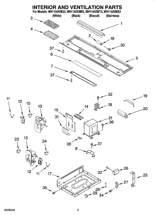 Diagram for MH1150XMQ3