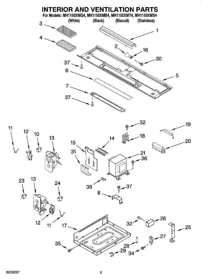 Diagram for MH1150XMS4
