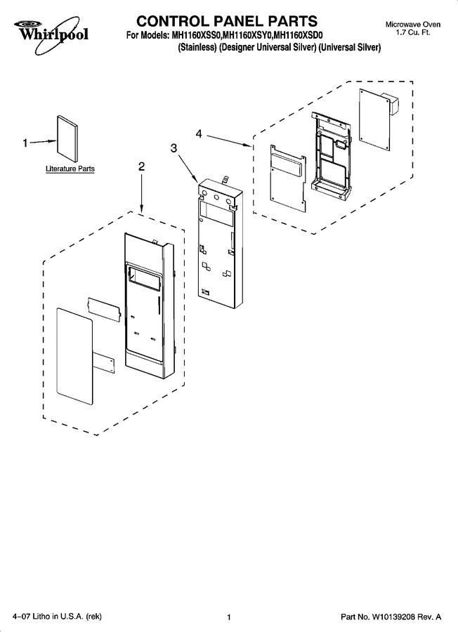 Diagram for MH1160XSS0