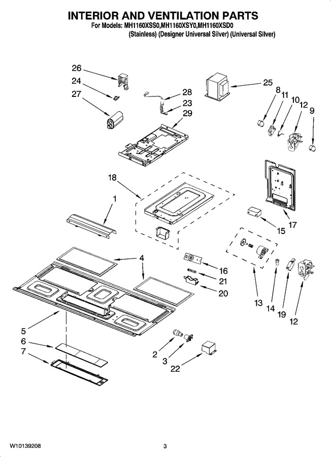 Diagram for MH1160XSS0