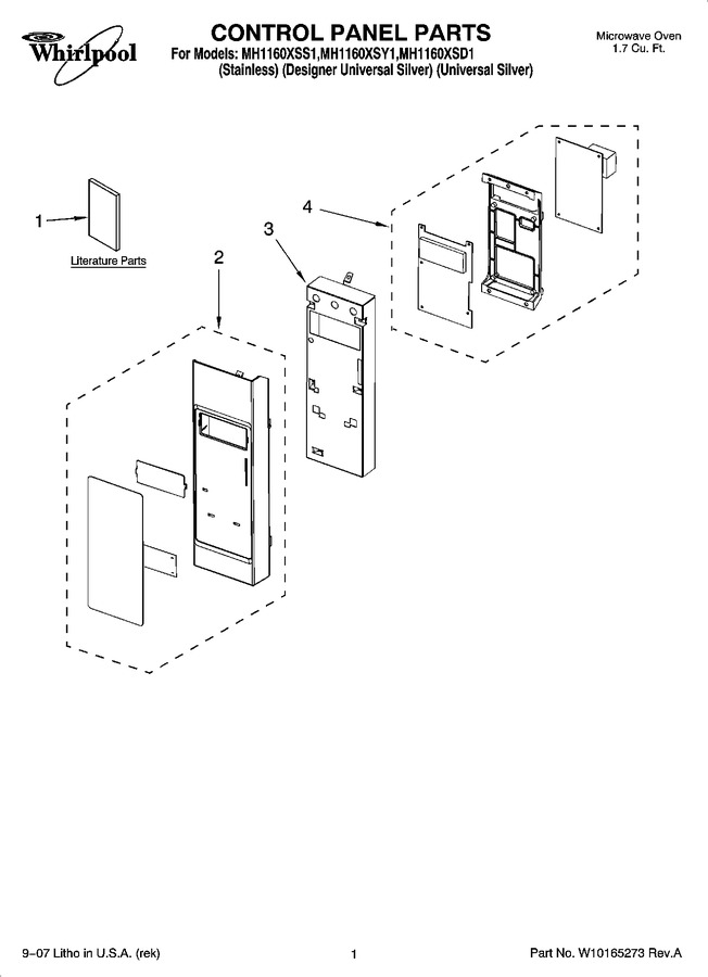 Diagram for MH1160XSY1