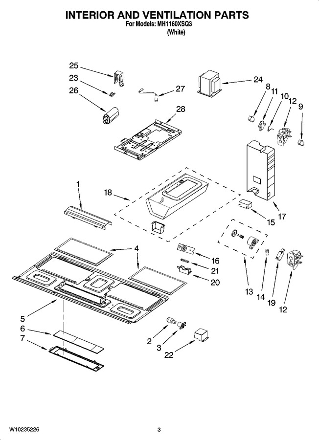 Diagram for MH1160XSQ3
