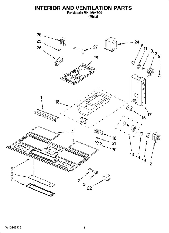 Diagram for MH1160XSQ4