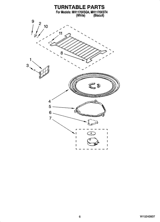 Diagram for MH1170XST4