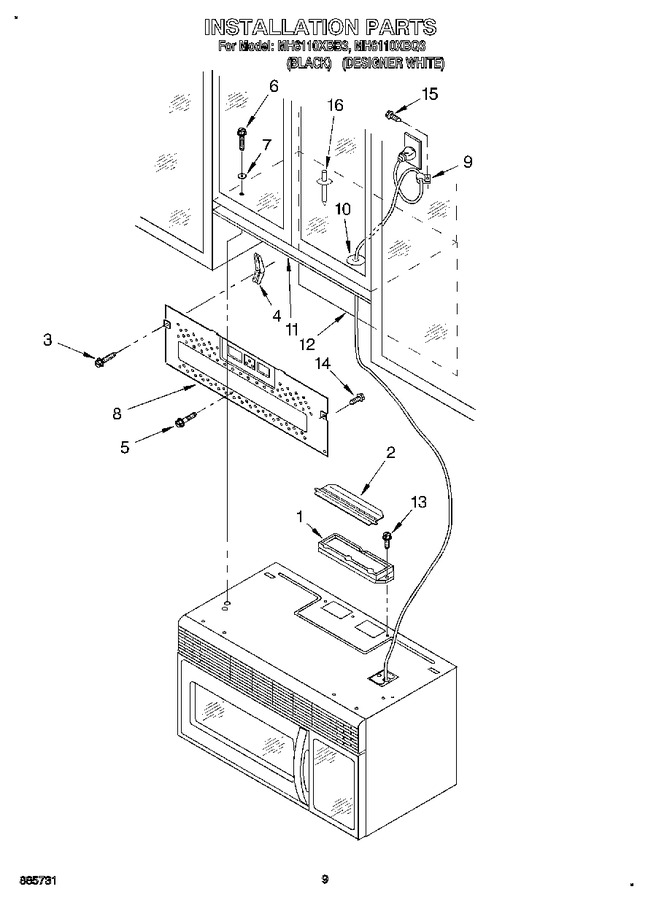 Diagram for MH6110XBB3