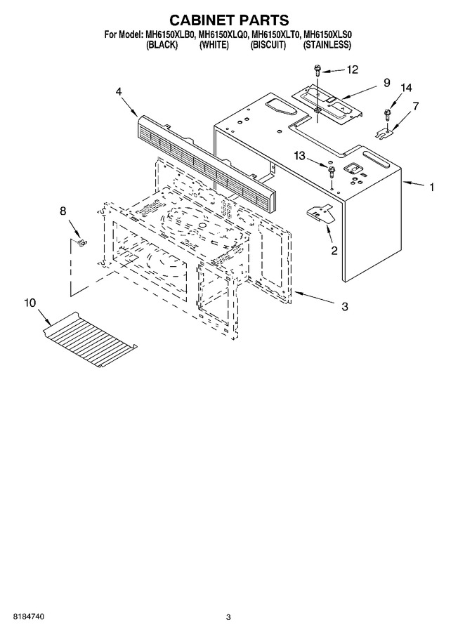 Diagram for MH6150XLQ0