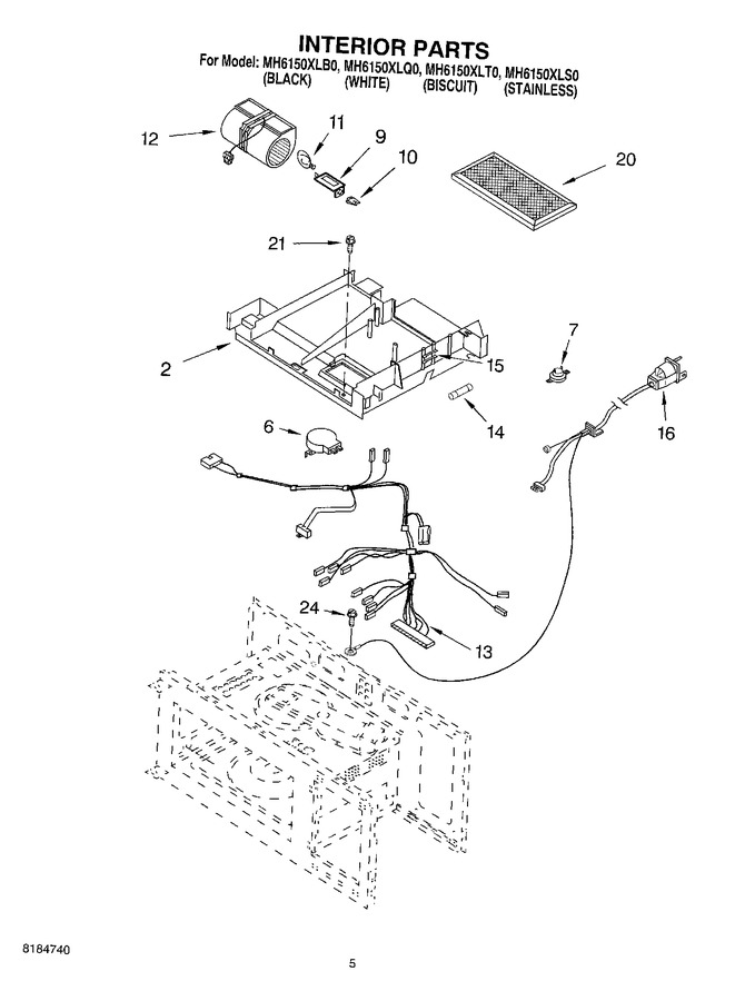 Diagram for MH6150XLB0