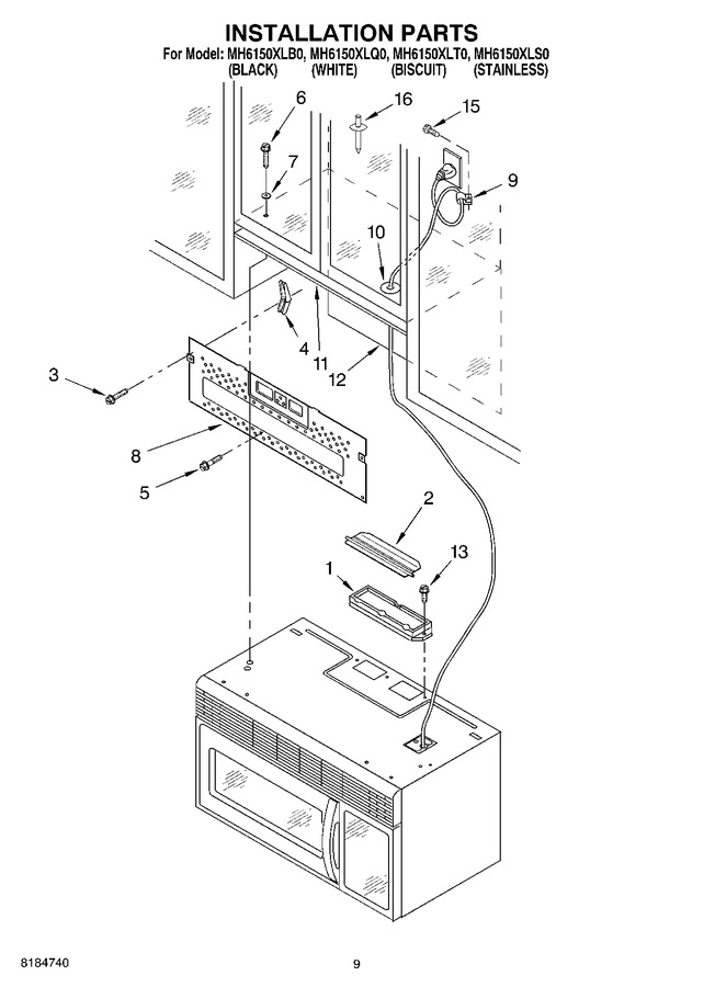 Diagram for MH6150XLQ0