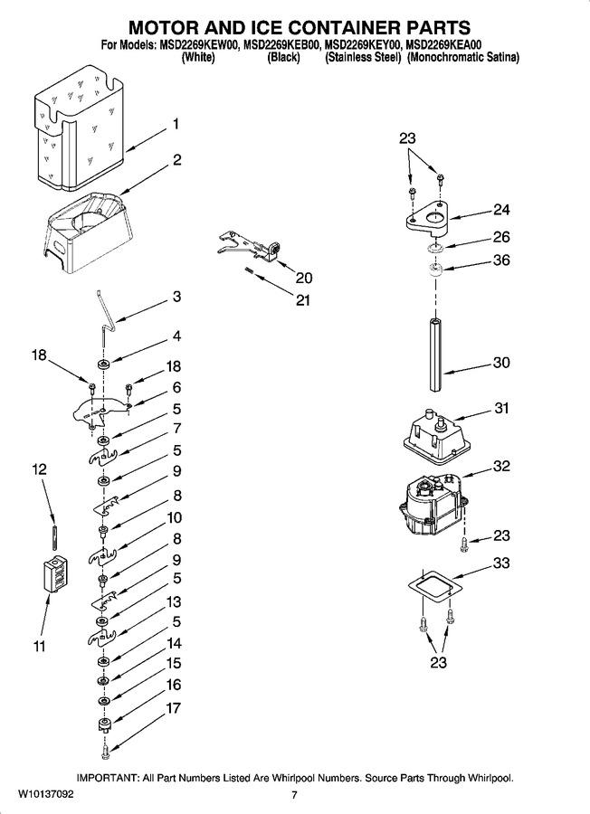 Diagram for MSD2269KEB00