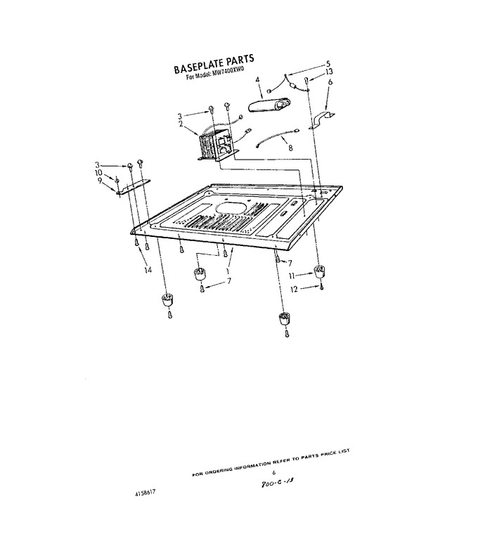 Diagram for MW7400XW0