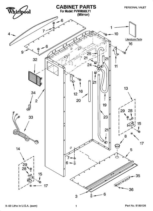 Diagram for PVWM600LY1
