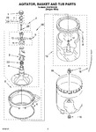 Diagram for 03 - Agitator, Basket And Tub Parts