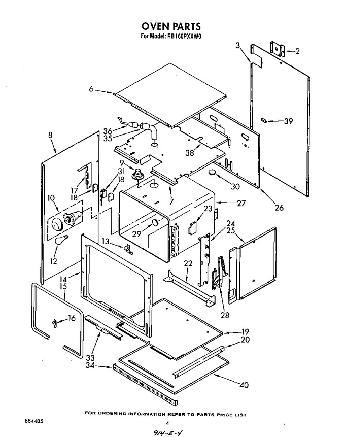 Diagram for RB160PXXW0