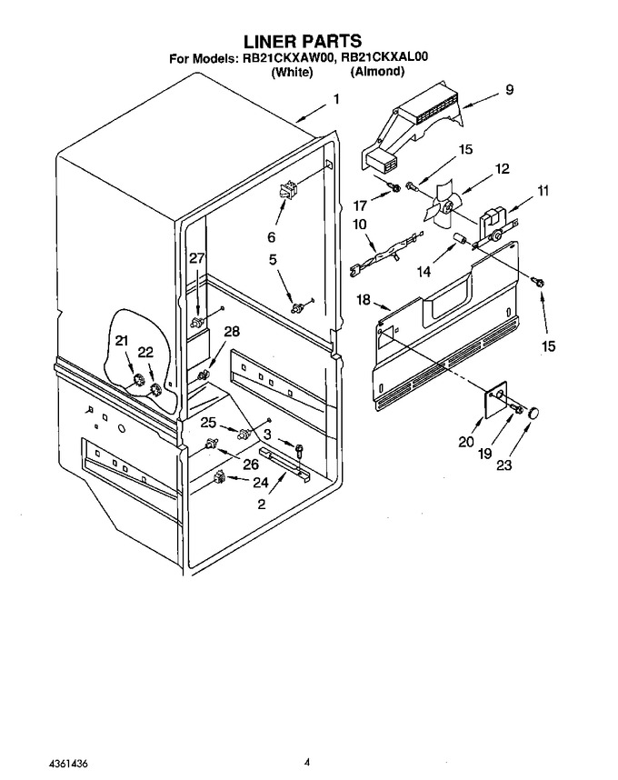 Diagram for RB21CKXAL00