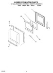 Diagram for 03 - Lower Oven Door Parts