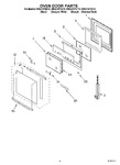 Diagram for 03 - Oven Door Parts