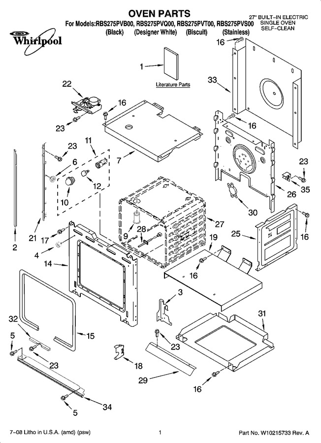 Diagram for RBS275PVS00