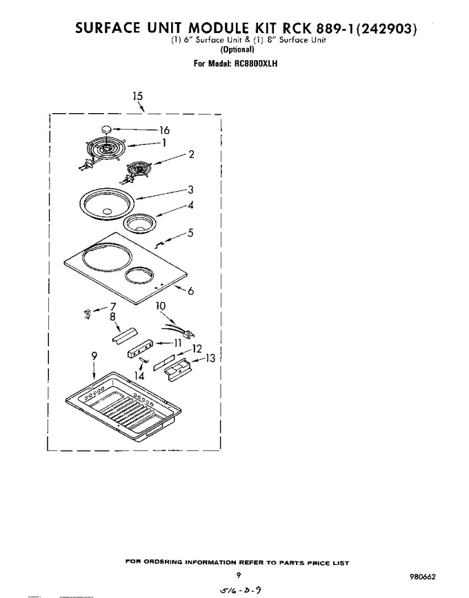 Diagram for RC8800XLH