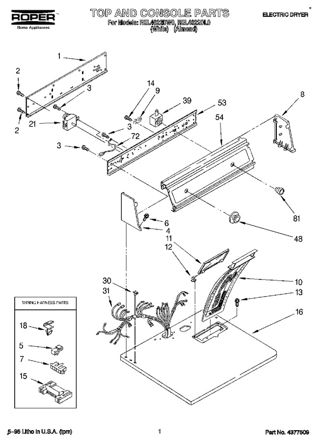 Diagram for REL4622DW0