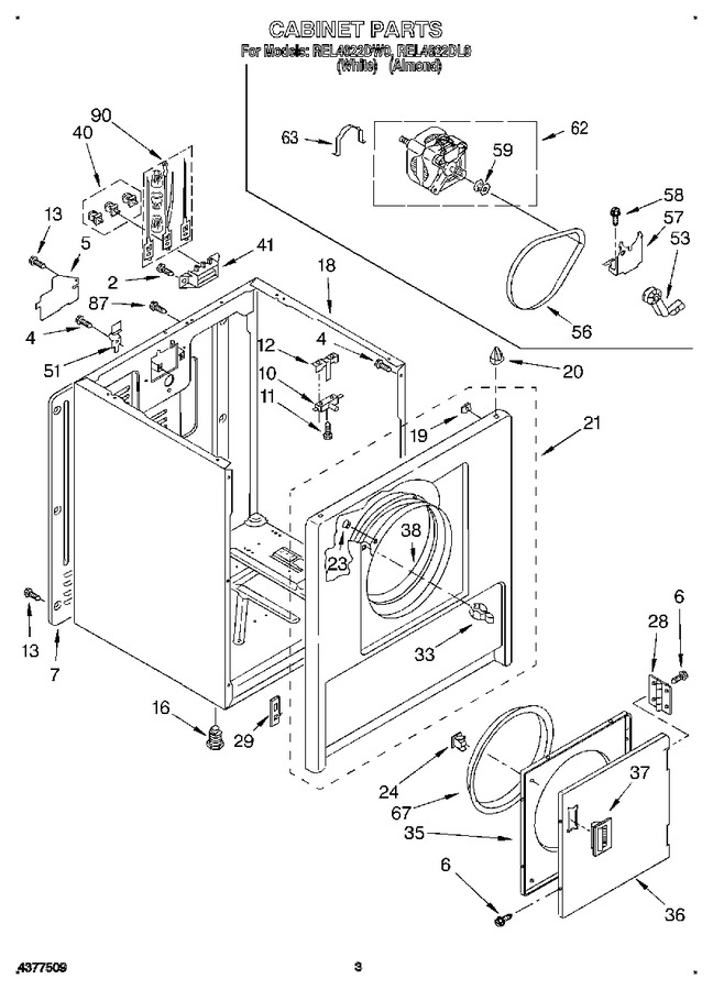 Diagram for REL4622DW0