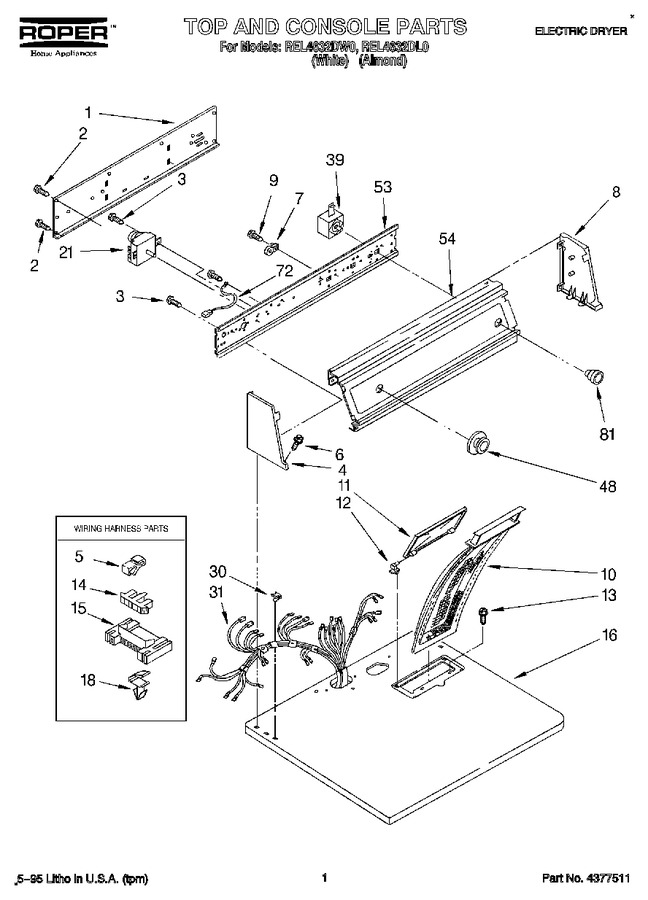 Diagram for REL4632DW0