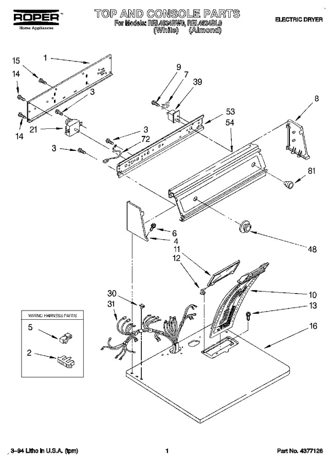 Diagram for REL4634BL0